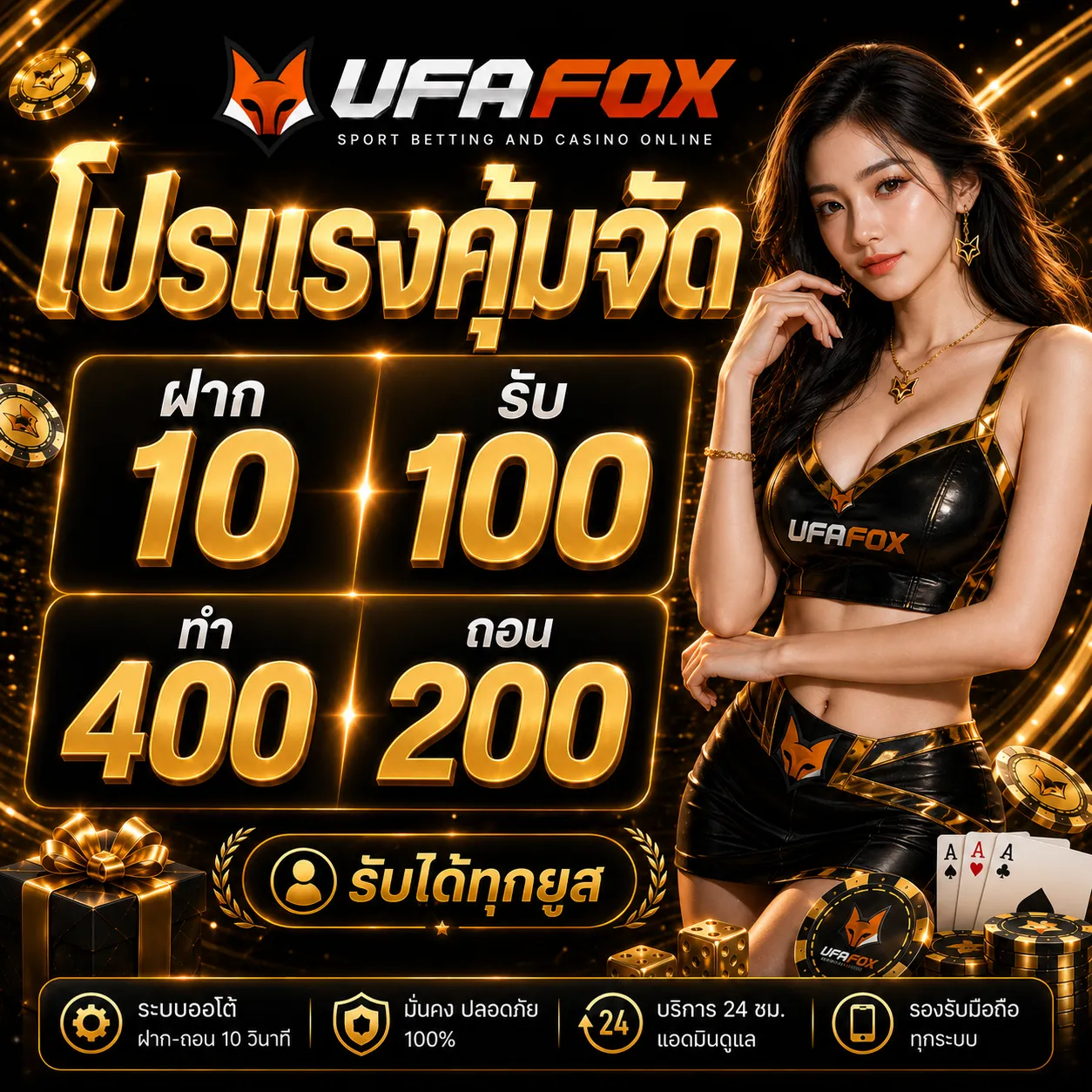 10 รับ 100 สมาชิกใหม่ WALLET